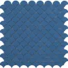 Mosaïque Ecaille Bleu mat 31,5 x 31,5 cm
